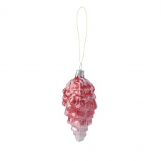 Red & Green Glass Cones Christmas Tree Decoration By Rice DK